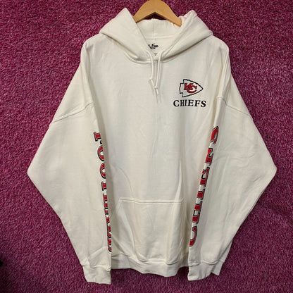 Junk Food Clothing Kansas City Chiefs White Hoodie size 2XL
