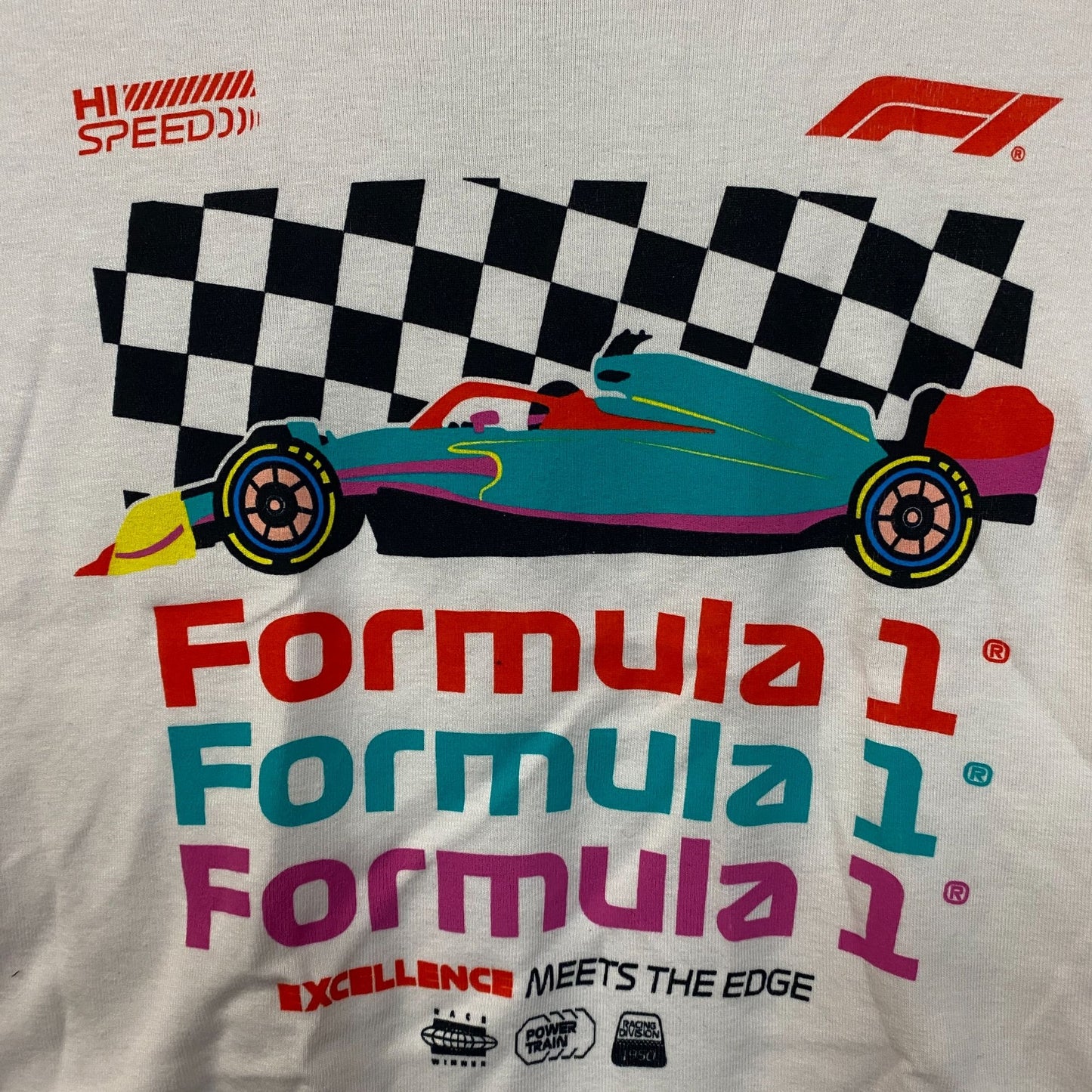 Junk Food Women's Formula 1 Finish Line Crop T-shirt Small