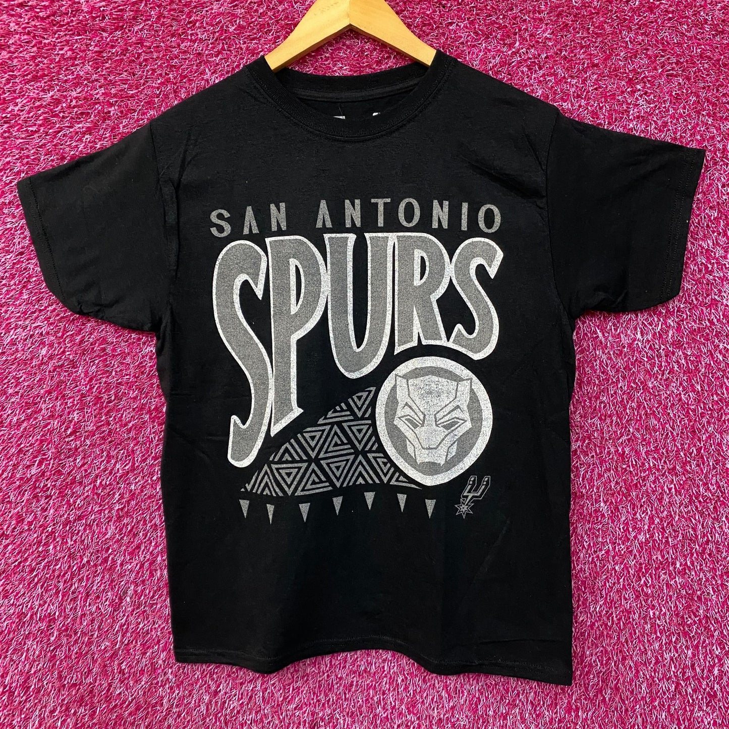 San Antonio Spurs x Marvel Black Panther Collaboration T-shirt Small