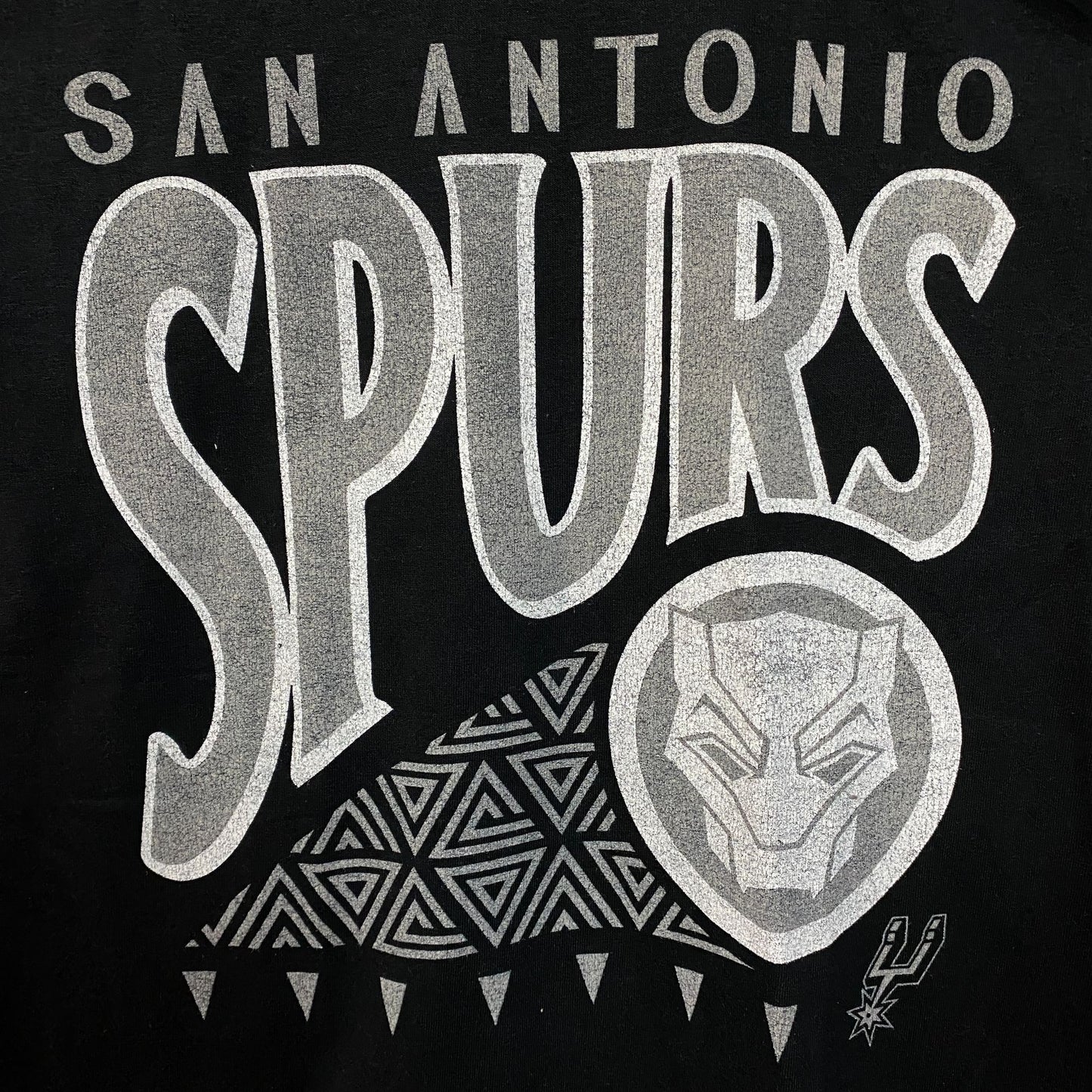 San Antonio Spurs x Marvel Black Panther Collaboration T-shirt Small