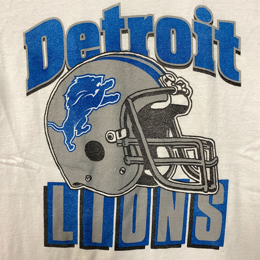 Junk Food Clothing NFL Detroit Lions Throwback Helmet Logo T-Shirt XS