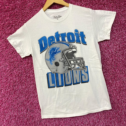 Junk Food Clothing NFL Detroit Lions Throwback Helmet Logo T-Shirt XS
