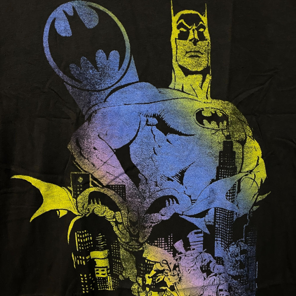 Junk Food Clothing BATMAN Gradient Retro Style Women's Tee XL