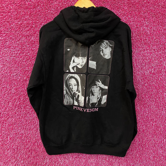 Black Pink Pink Venom hoodie size Large