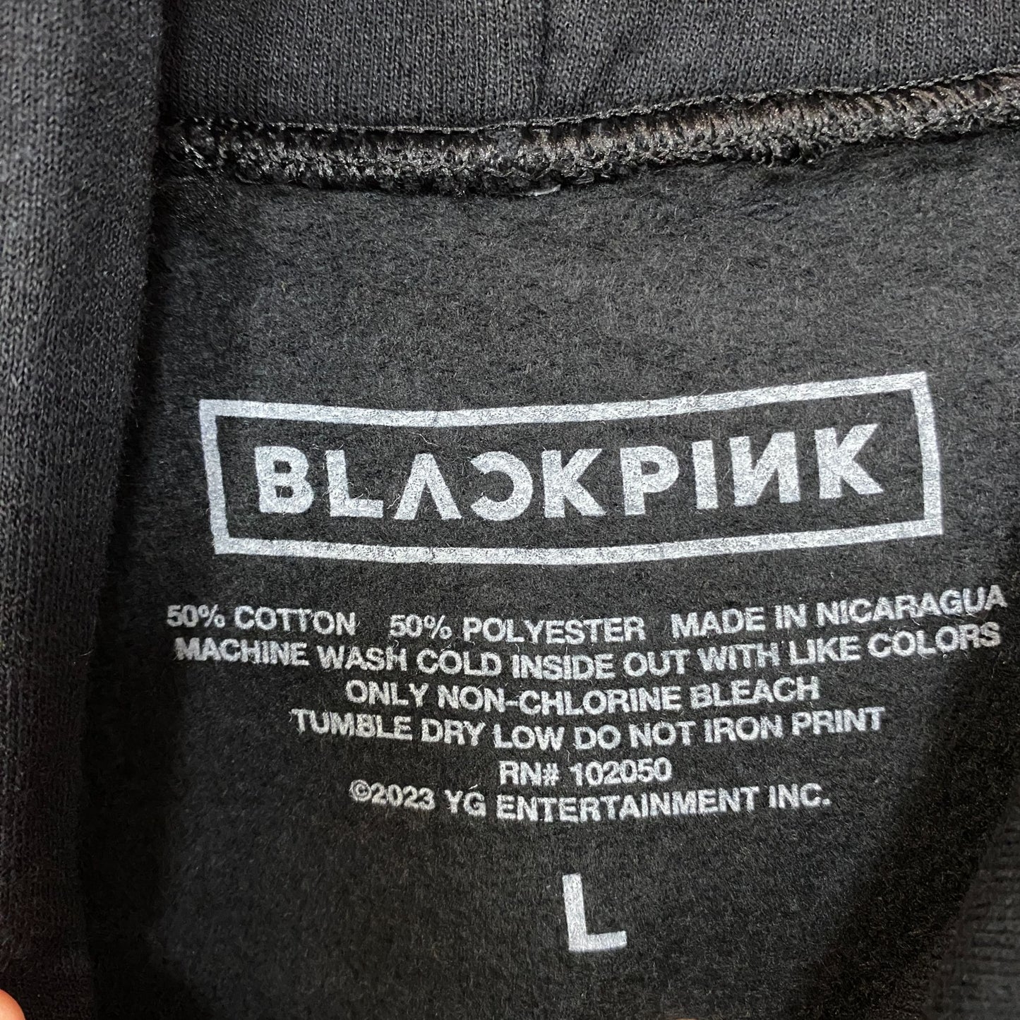 Black Pink Pink Venom hoodie size Large