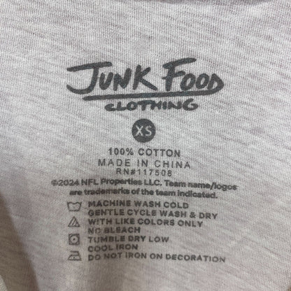 Junk Food NFL Detroit Lions Long Sleeve Cropped T-Shirt XS