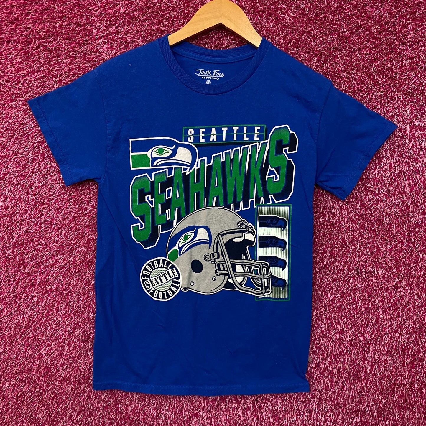 Junk Food Clothing NFL Seattle Seahawks Checkdown Flea Market Tee XS