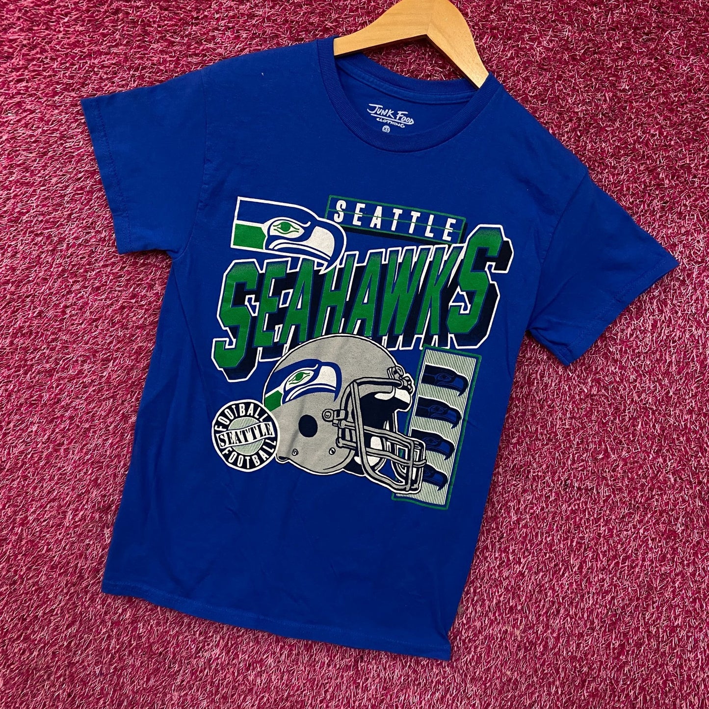 Junk Food Clothing NFL Seattle Seahawks Checkdown Flea Market Tee XS