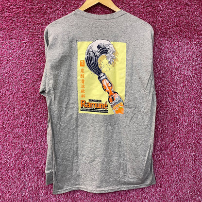 Sangaria Ramune Promo Gray Long Sleeve Medium