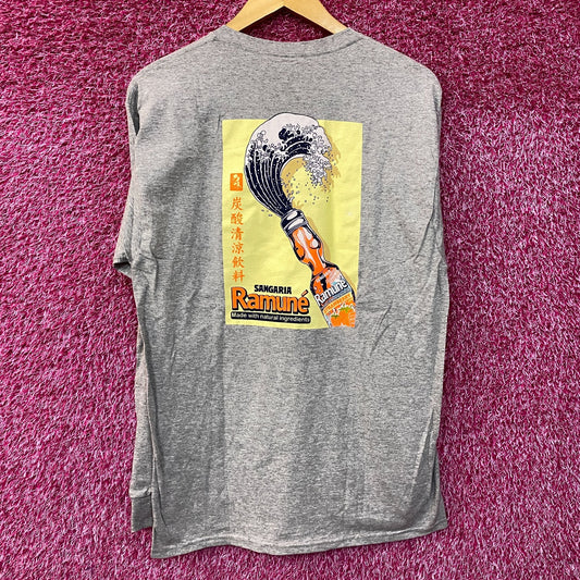 Sangaria Ramune Promo Gray Long Sleeve Medium