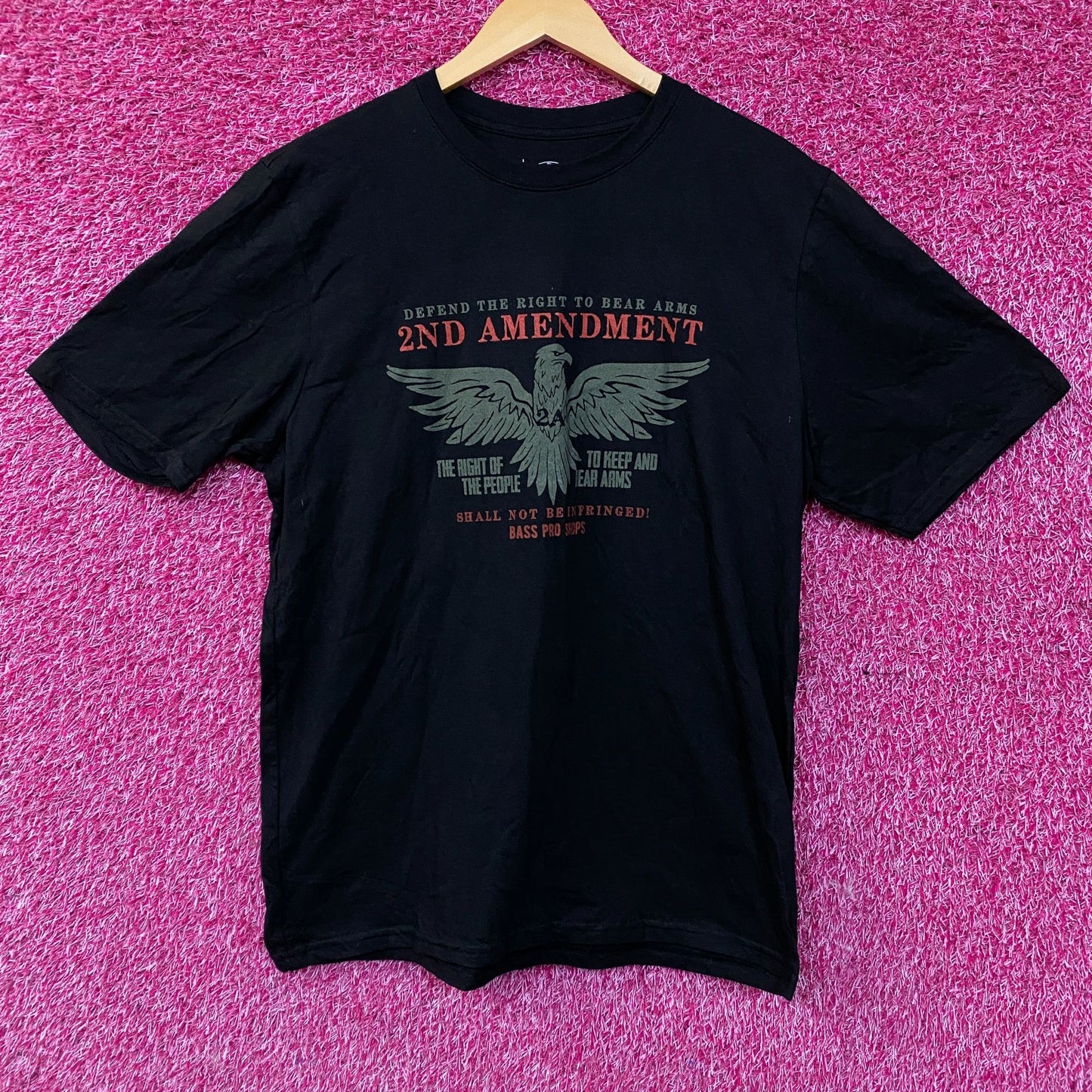 Bass Pro Shops 2nd Amendment Eagle Graphic T-shirt Large