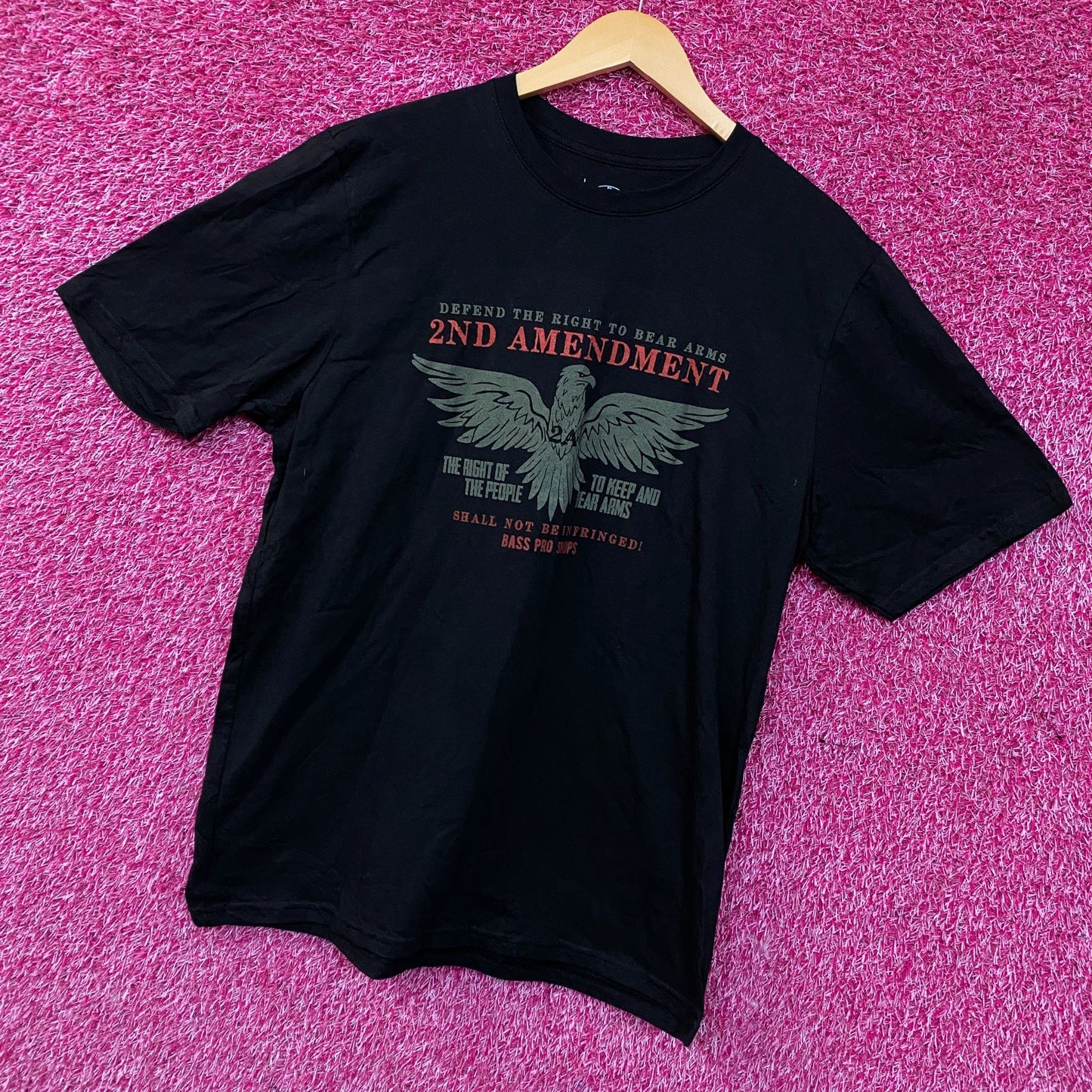 Bass Pro Shops 2nd Amendment Eagle Graphic T-shirt Large