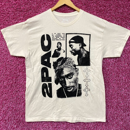 2Pac Tupac Shakur Graphic Design T-Shirt  Large