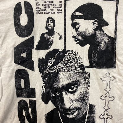 2Pac Tupac Shakur Graphic Design T-Shirt  Large