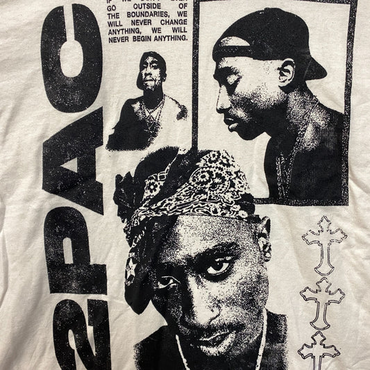 2Pac Tupac Shakur Graphic Design T-Shirt  Large