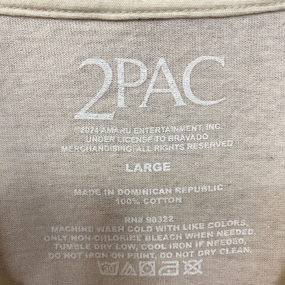 2Pac Tupac Shakur Graphic Design T-Shirt  Large