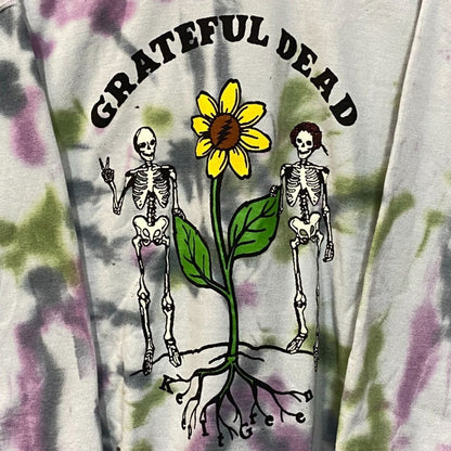 Grateful Dead Keep It Green Tie Dye Crewneck Sweater Medium