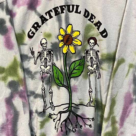 Grateful Dead Keep It Green Tie Dye Crewneck Sweater Medium