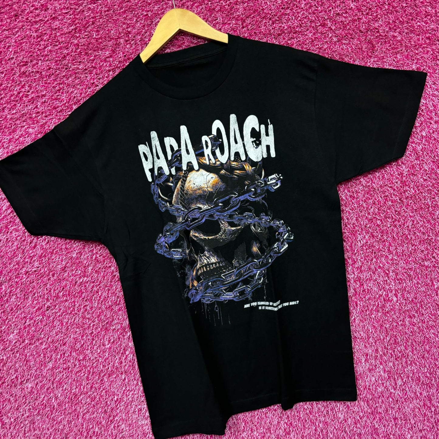 Papa Roach Rock Nu Metal Distressed Tshirt size Large
