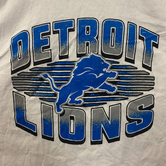 Junk Food Clothing NFL Detroit Lions Cropped Sleeveless T-Shirt 2XL
