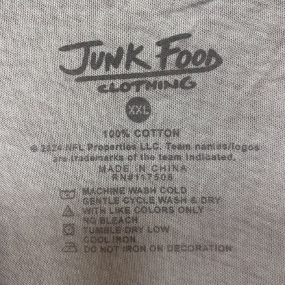 Junk Food Clothing NFL Detroit Lions Cropped Sleeveless T-Shirt 2XL