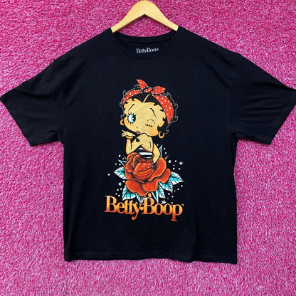 Betty Boop Dream In Rose Pin Up Retro T-Shirt XL