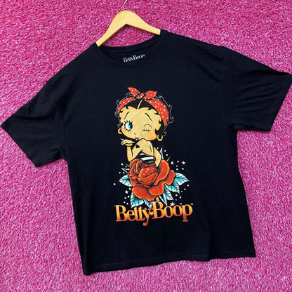 Betty Boop Dream In Rose Pin Up Retro T-Shirt XL