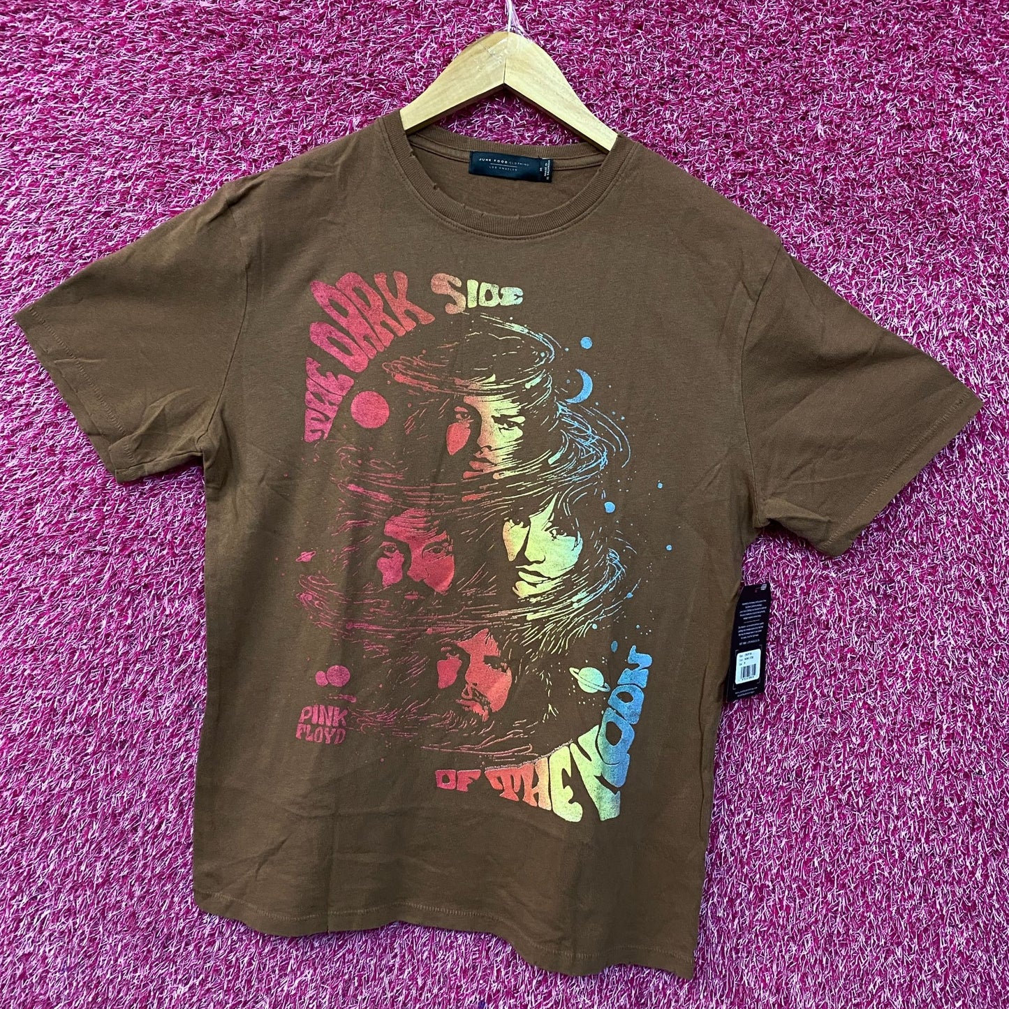 Pink Floyd Dark Side Of The Moon Faces Vintage Style T-Shirt Medium