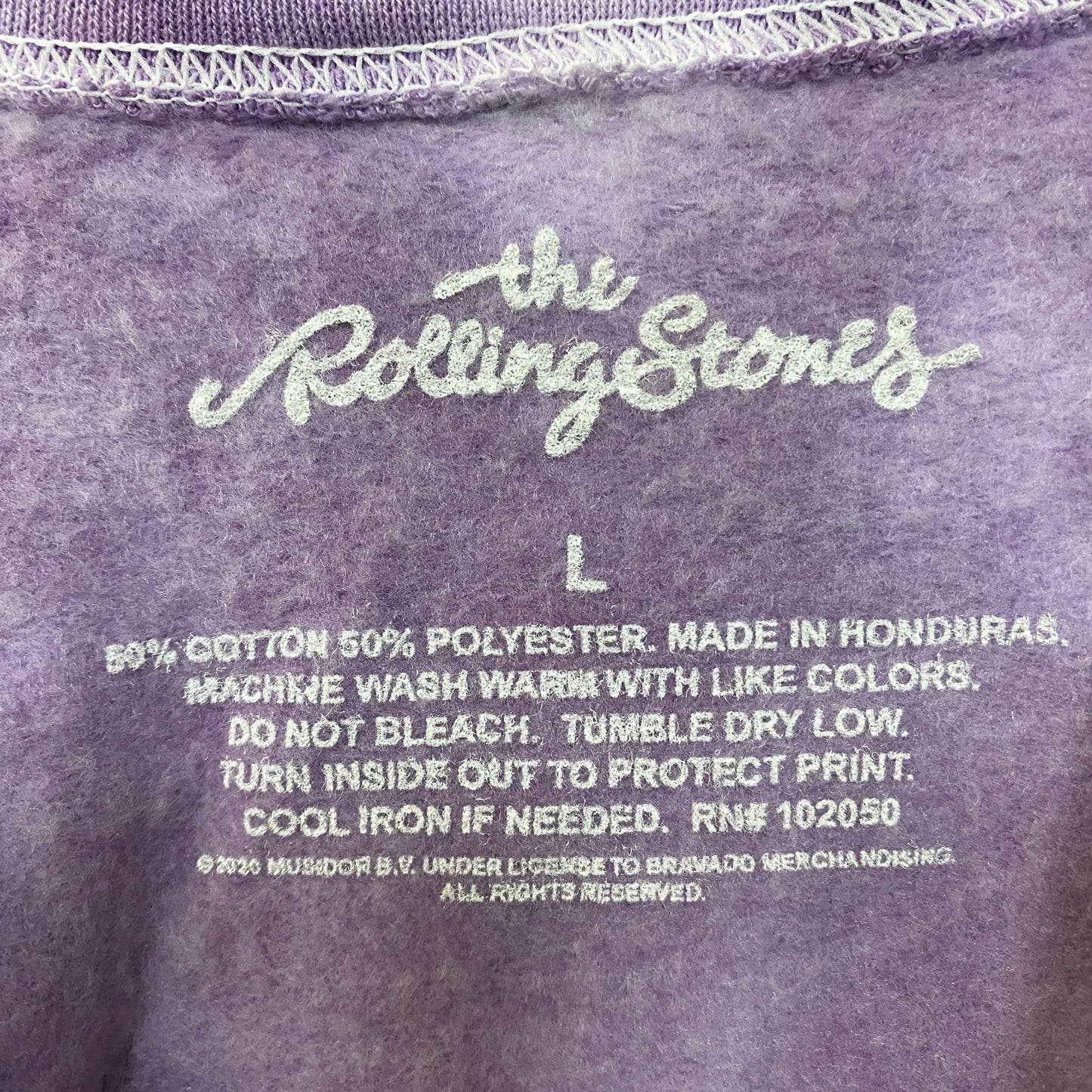 The Rolling Stones Hot Lips Tie-Dye Crewneck Sweatshirt Large