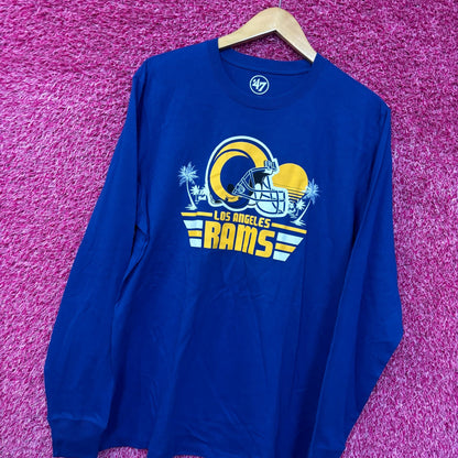 Los Angeles Rams NFL Helmet Beach Tailgate Long Sleeve medium