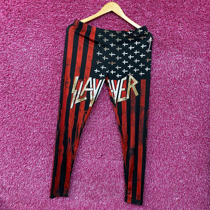 Iron Fist x Slayer Heavy Metal Band Leggings Large