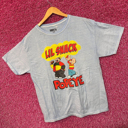 Popeye Lil Snack Urban Streetwear Duo Animated Series Tee L
