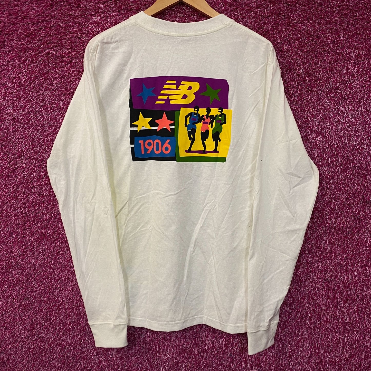 New Balance Made in USA Graphic Long Sleeve T-Shirt Medium