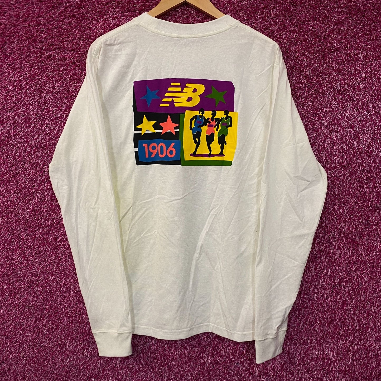 New Balance Made in USA Graphic Long Sleeve T-Shirt Medium
