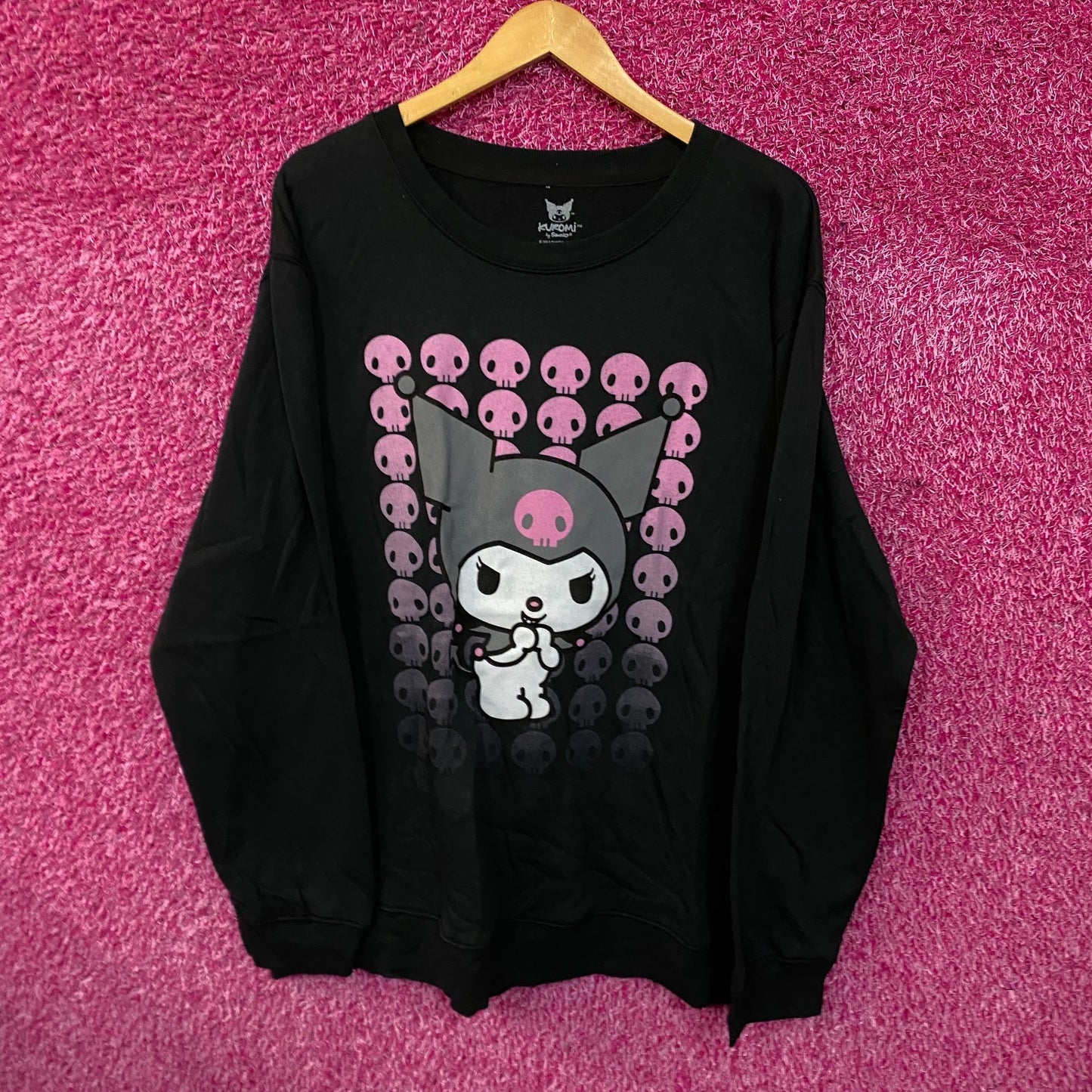 Kuromi skulls Crewneck sweater size 2x