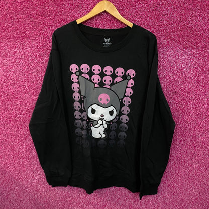 Kuromi skulls Crewneck sweater size 2x