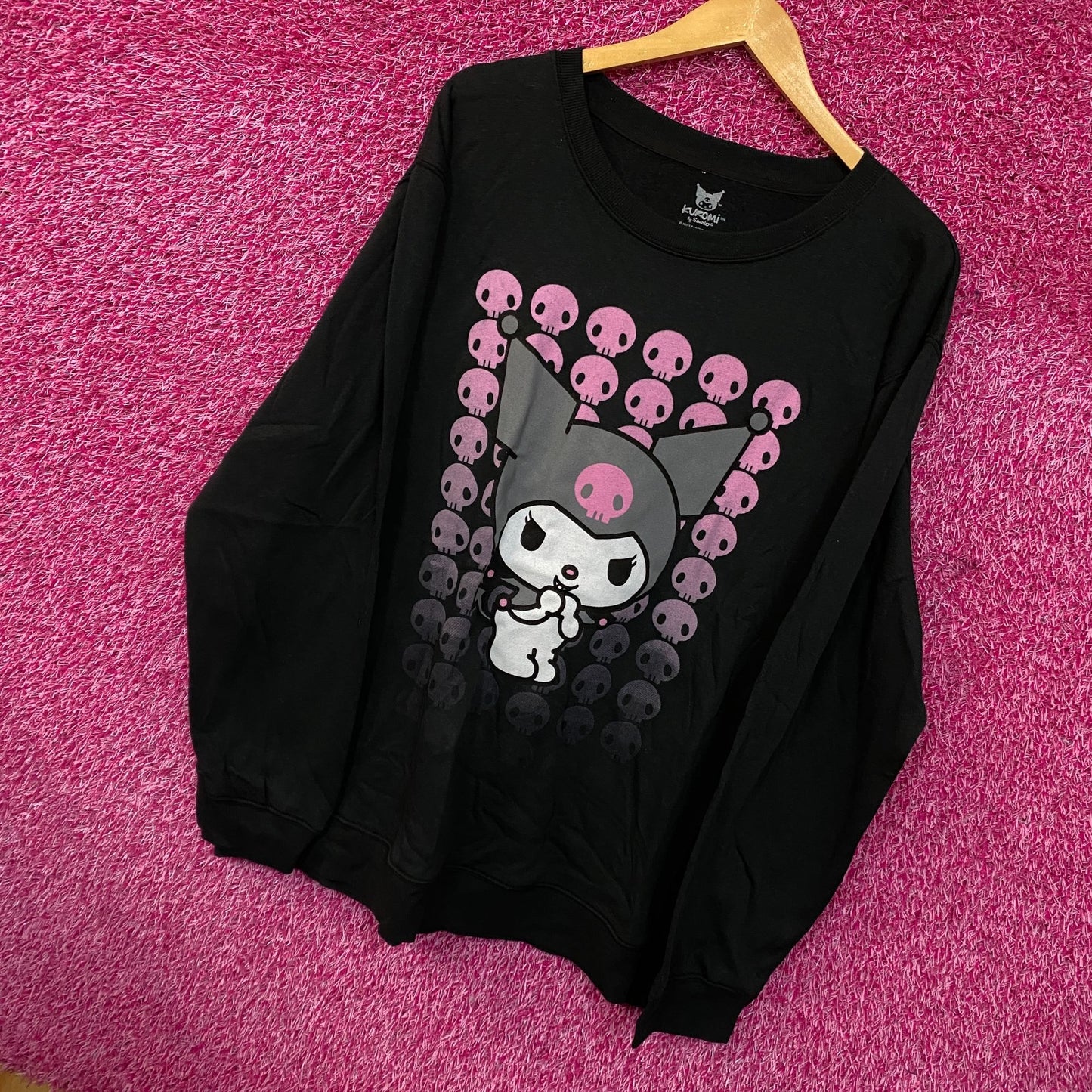 Kuromi skulls Crewneck sweater size 2x