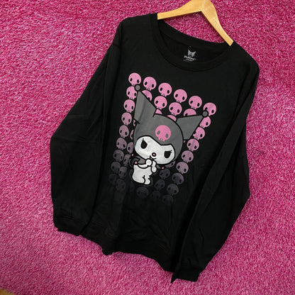 Kuromi skulls Crewneck sweater size 2x