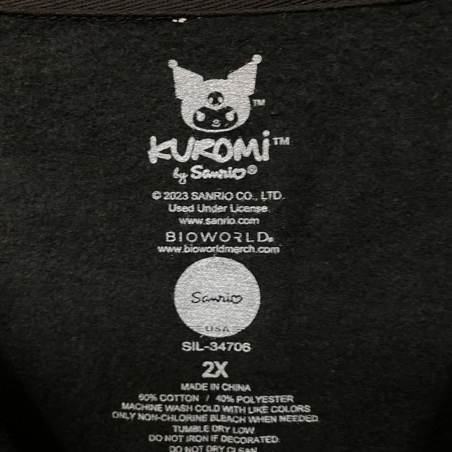 Kuromi skulls Crewneck sweater size 2x