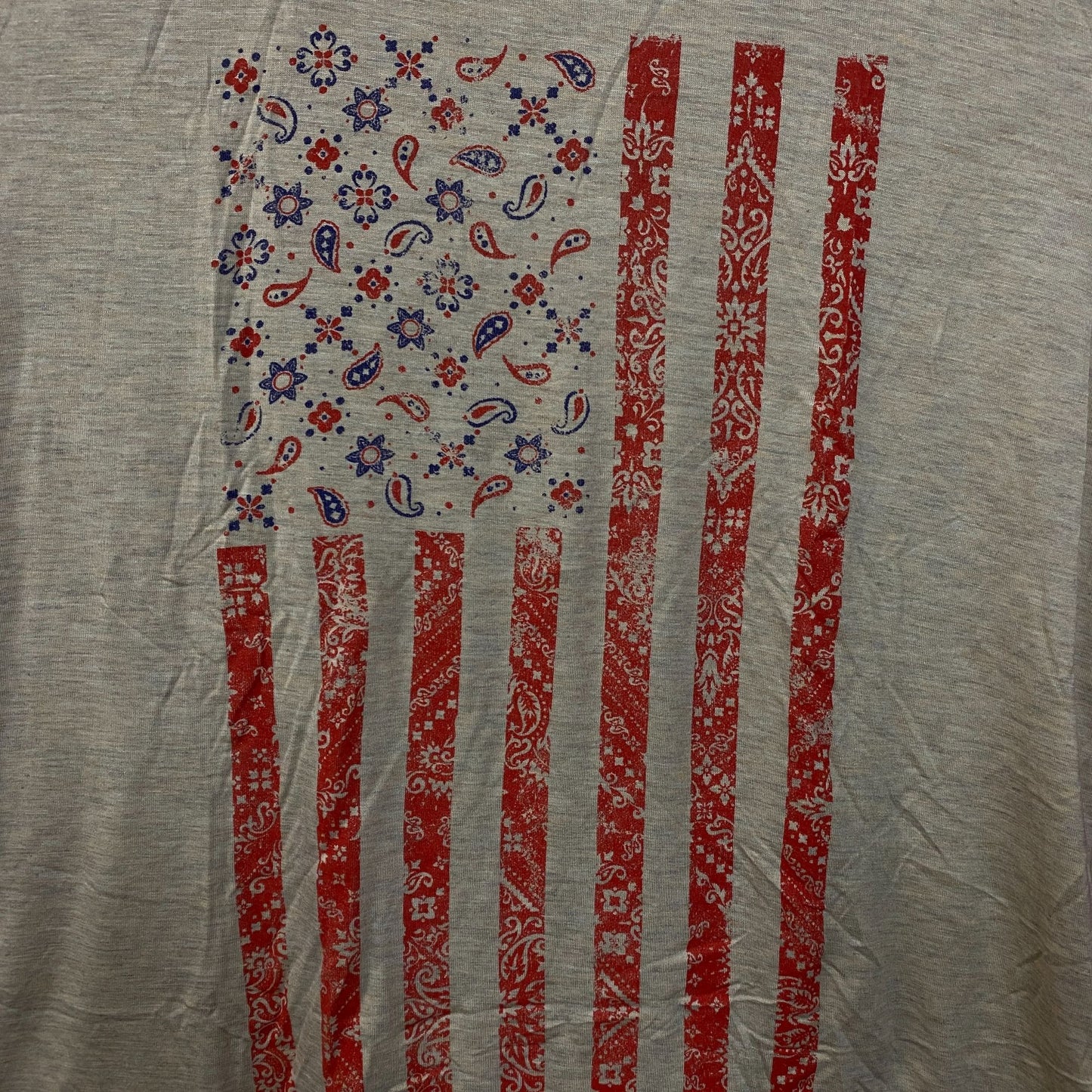Maurices Printed American Flag Women's Graphic Tissue T-Shirt Medium