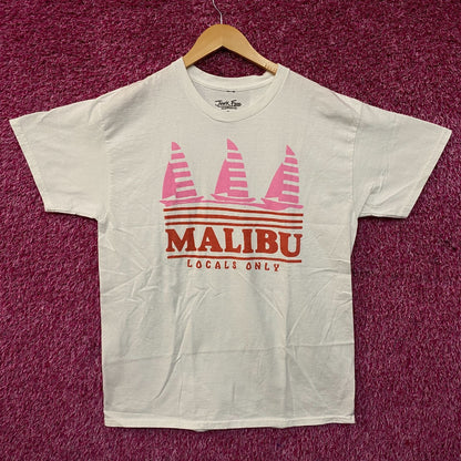Junk Food Clothing Malibu "Locals Only" Graphic T-Shirt Medium