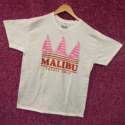 Junk Food Clothing Malibu "Locals Only" Graphic T-Shirt Medium