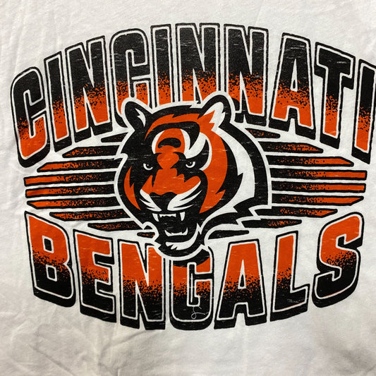 Junk Food Clothing NFL Cincinnati Bengals Cropped Sleeveless T-Shirt Small