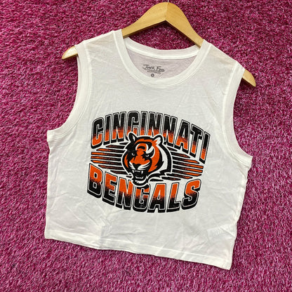 Junk Food Clothing NFL Cincinnati Bengals Cropped Sleeveless T-Shirt Small