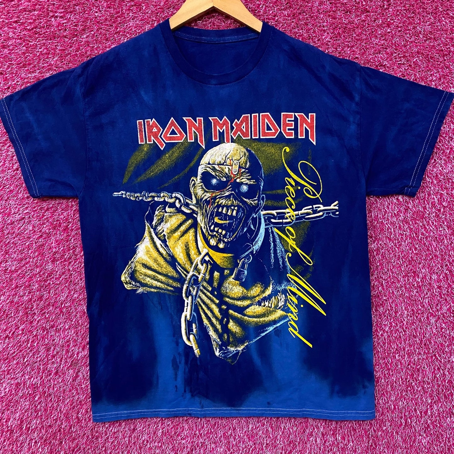 Iron Maiden Piece of Mind Heavy Album Art Metal Tie Dye Medium