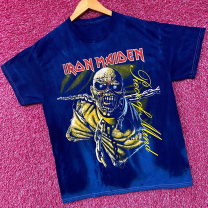 Iron Maiden Piece of Mind Heavy Album Art Metal Tie Dye Medium