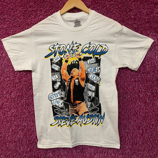 WWE Stone Cold Steve Austin Superimposed Graphic T-Shirt Small
