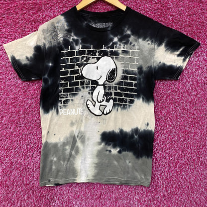 Peanuts Snoopy Wall Tie Dye T-Shirt Small