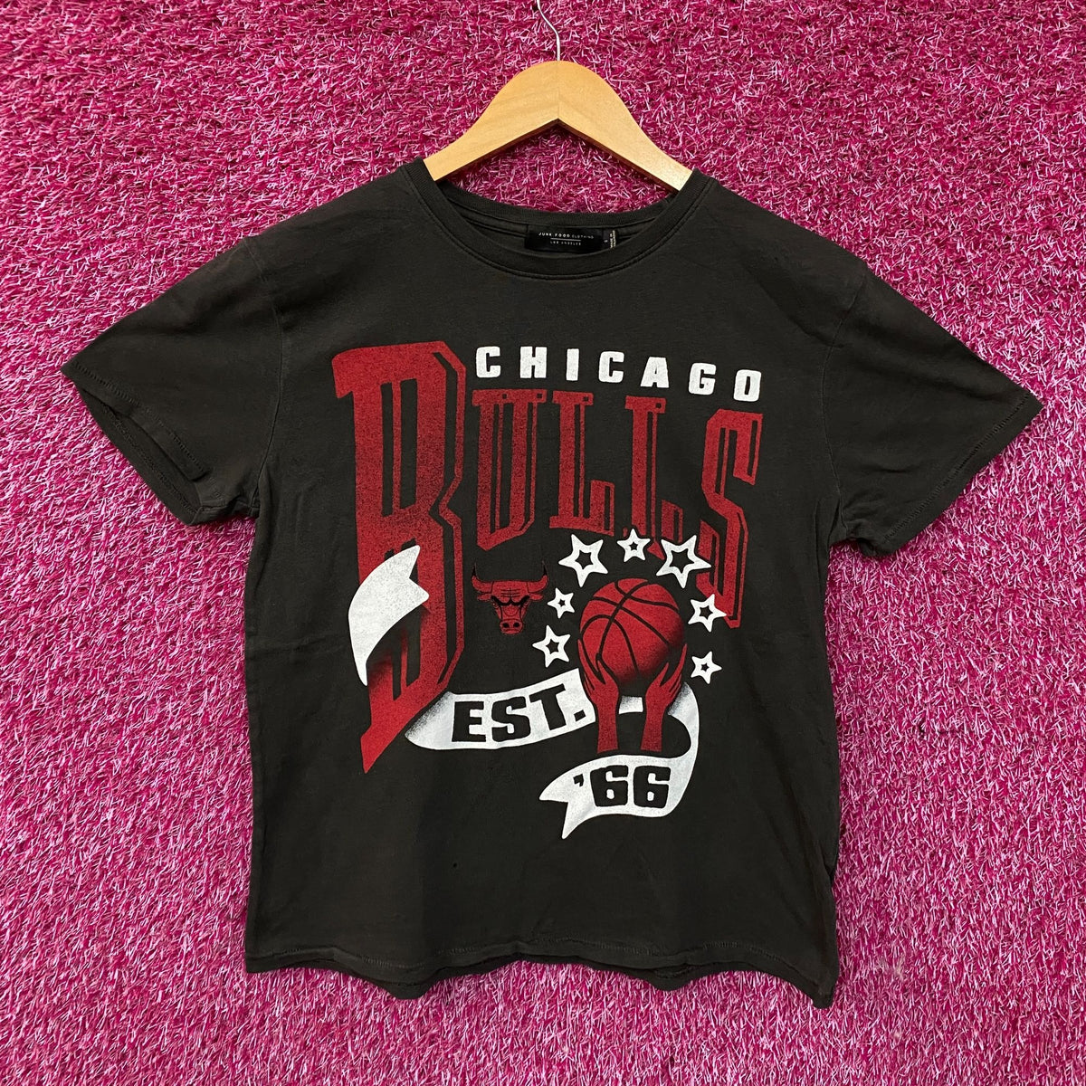 Junk Food NBA Chicago Bulls EST. '66 Women's Graphic T-Shirt Small