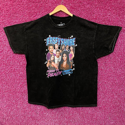 Jersey Shore Fresh To Death Collage Graphic T-Shirt 3XL